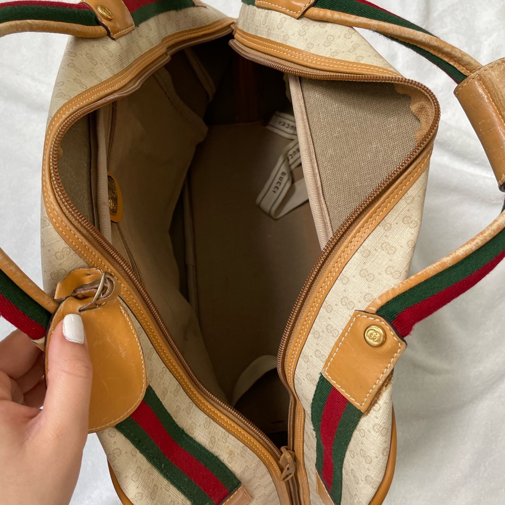 Vintage Gucci Weekender Bag | Authentic GG Bag - Picture 11 of 13